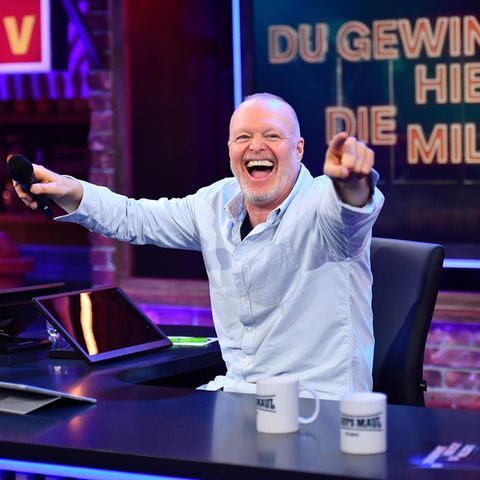 Stefan Raab in seiner Show "Du gewinnst hier nicht die Million"