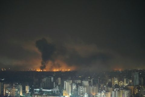 Rauch nach einem israelischen Luftangriff