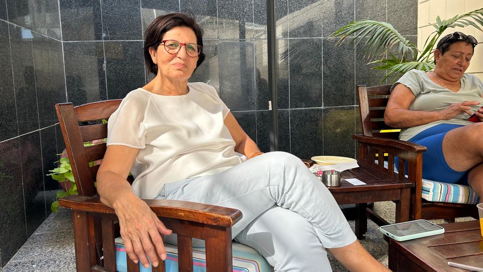 Margalit Malka, 67, evacuee hotel Margalit Malka, 67, evacuee hotel