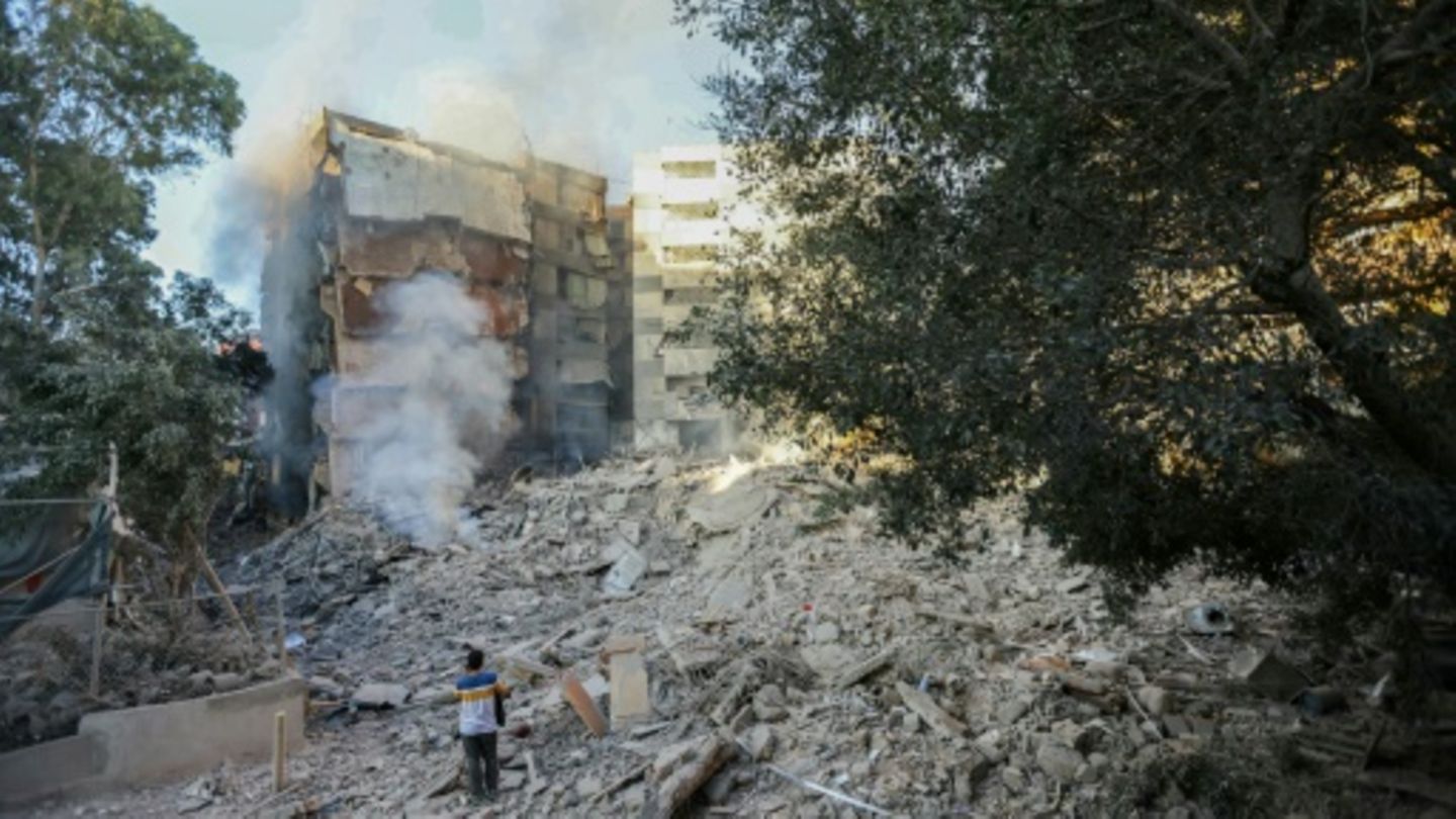 Zerstörte Gebäude im Süden von Beirut