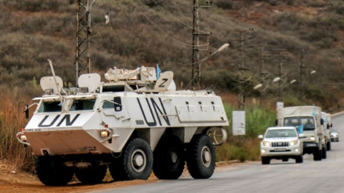 Gepanzertes Unifil-Fahrzeug im Südlibanon