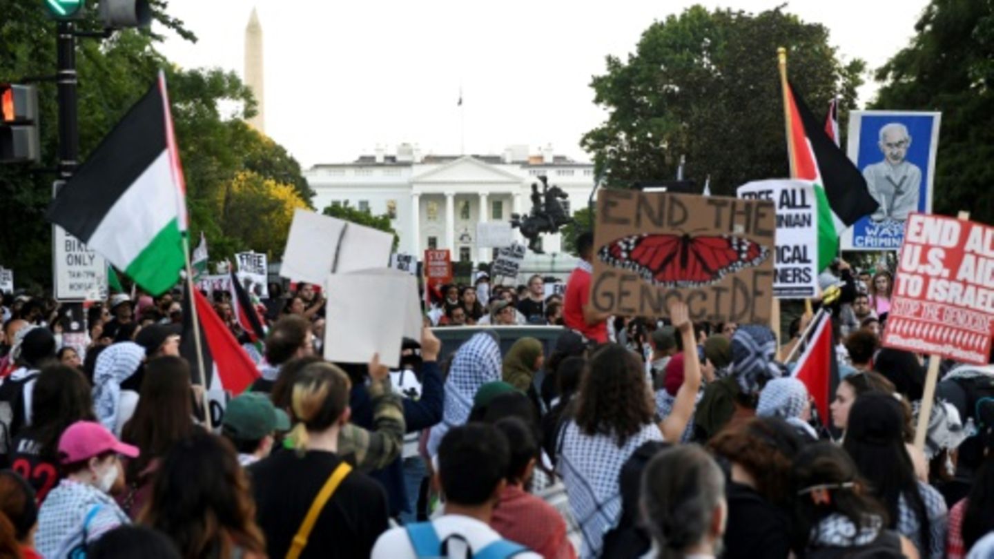 Protest vor dem Weißen Haus in Washington
