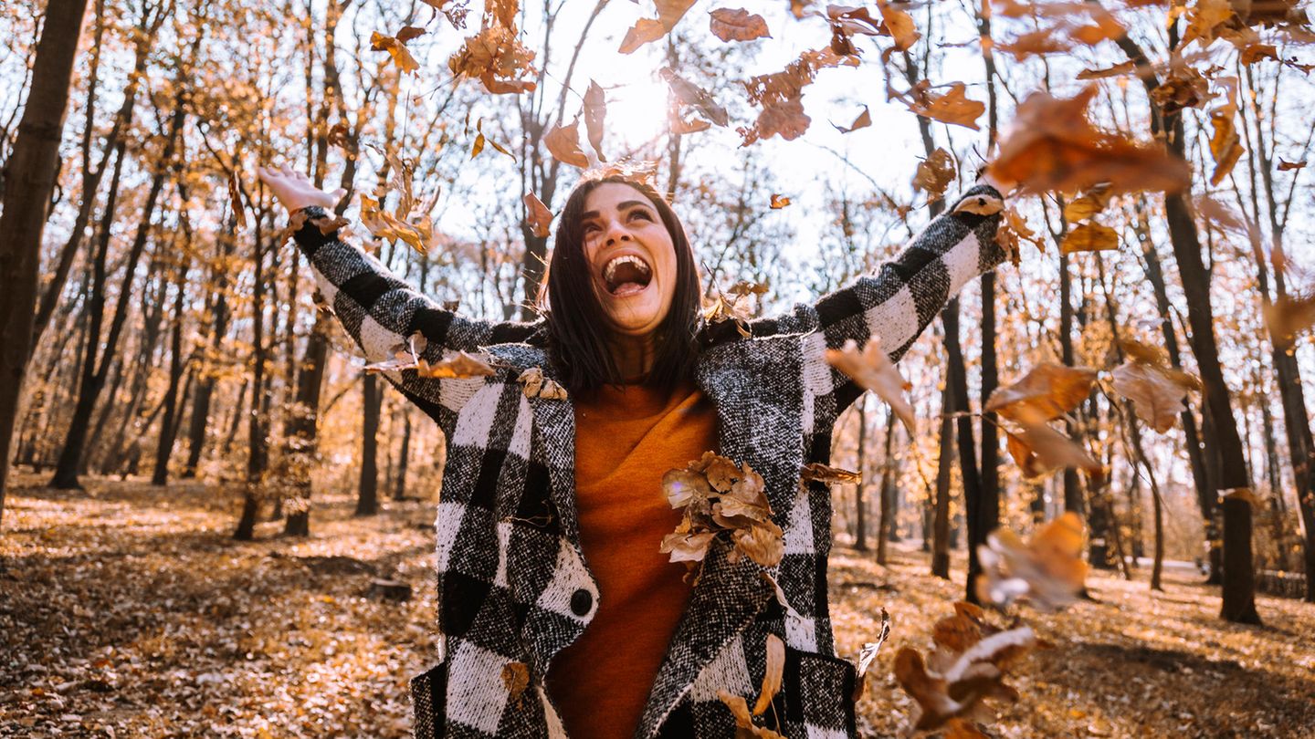 Frische Luft: Herbstliche Wetterkapriolen laden zwar mitunter dazu ein, zum Stubenhocker zu werden und sich katzenähnlich an die Heizung zu kuscheln, empfohlen ist das aber nicht. Stattdessen sollte regelmäßig frische Luft geschnappt werden, bestenfalls bei Tageslicht, denn das gibt Energie. Tageslicht hebt die Stimmung und ist wichtig für den Tag-Nacht-Rhythmus. Außerdem stärkt es das Immunsystem – und das funktioniert auch bei bedecktem Himmel.