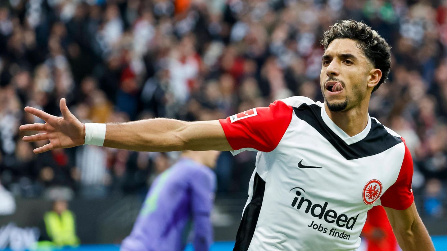 Zu schnell und zu treffsicher für die Bayern: Omar Marmoush von Eintracht Frankfurt