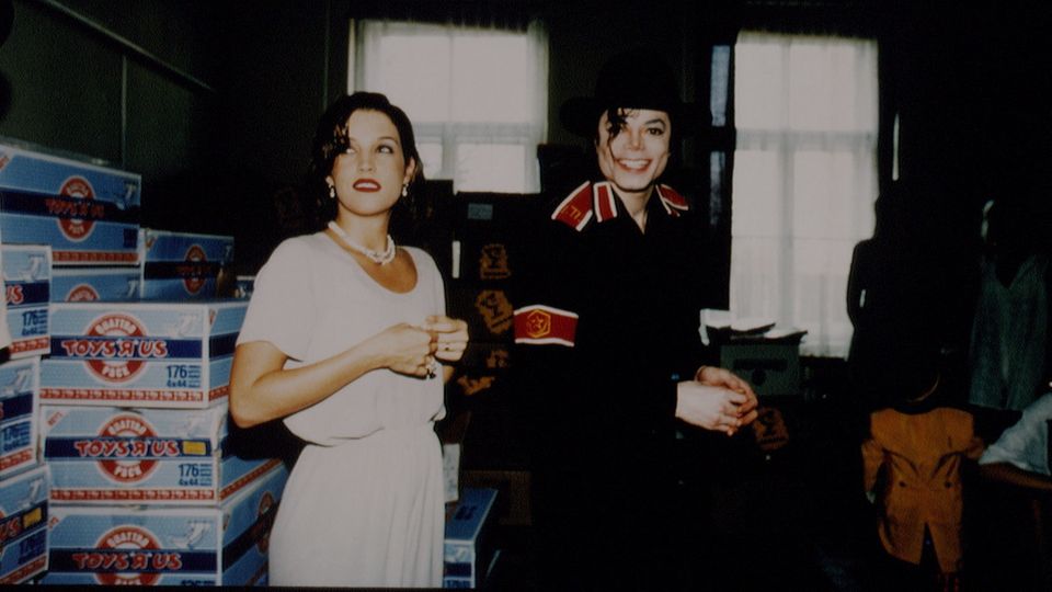 Michael Jackson and Lisa Marie Presley in Budapest