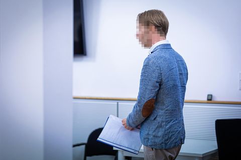 Christian B. im großen Saal des Braunschweiger Landgerichts