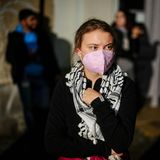 Die ehemalige Klimaikone Greta Thunberg mischte sich in Berlin unter die pro-palästinensischen Demonstranten