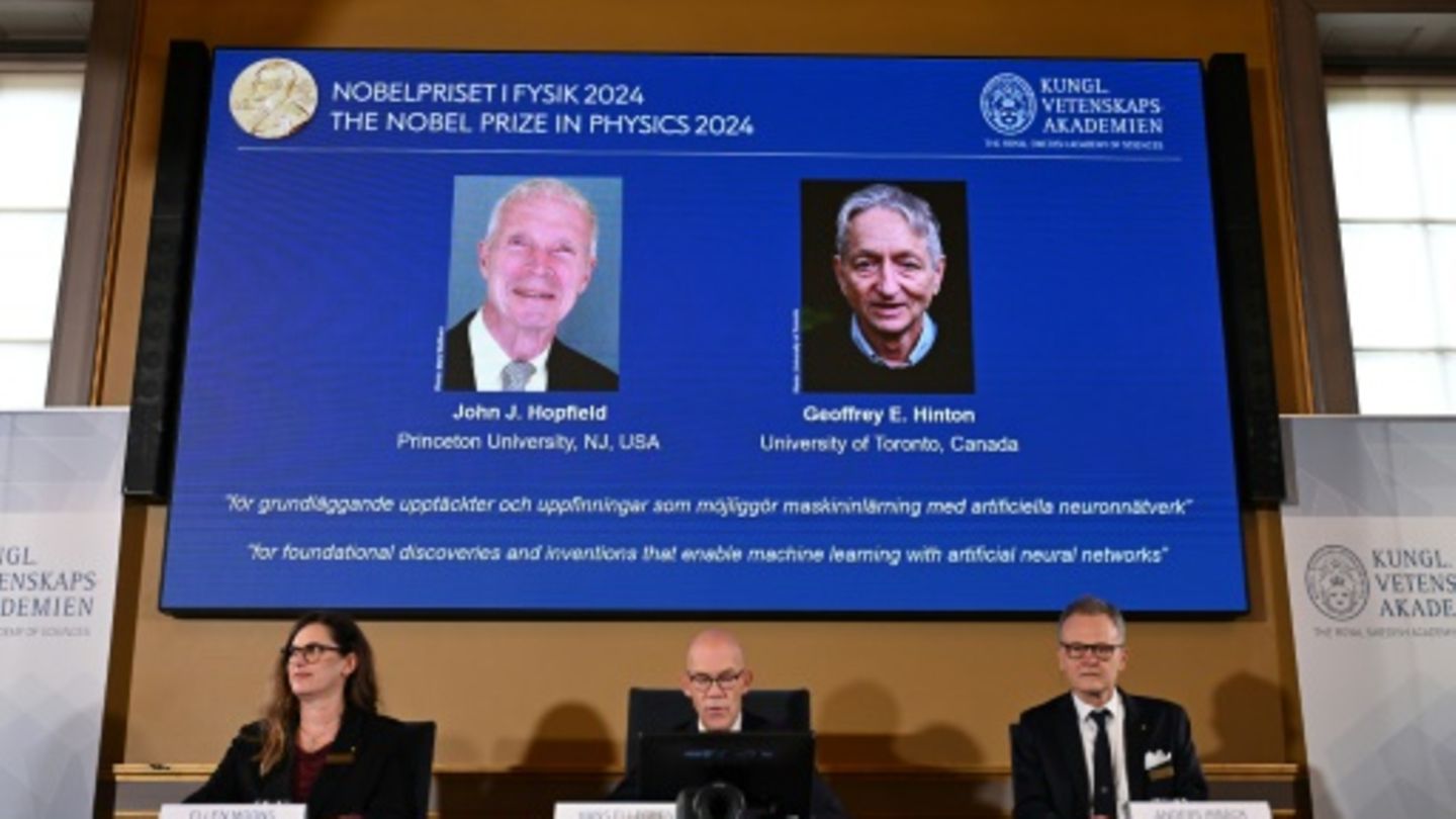 Pysik-Nobelpreis geht an John Hopfield und Geoffrey Hinton
