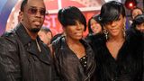 Diddy mit den R-'n' B-Sängerinnen Dawn Richard und Kalenna Harper