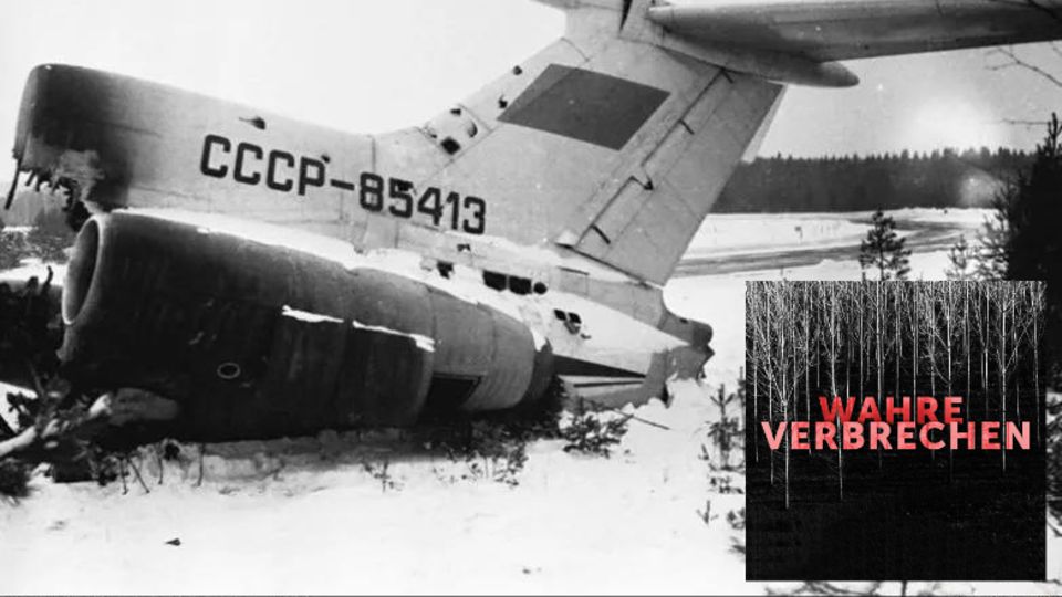 Die zerstörte Tupolew TU-154