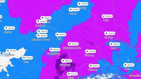 Unwetter Karte Sturm Windböen
