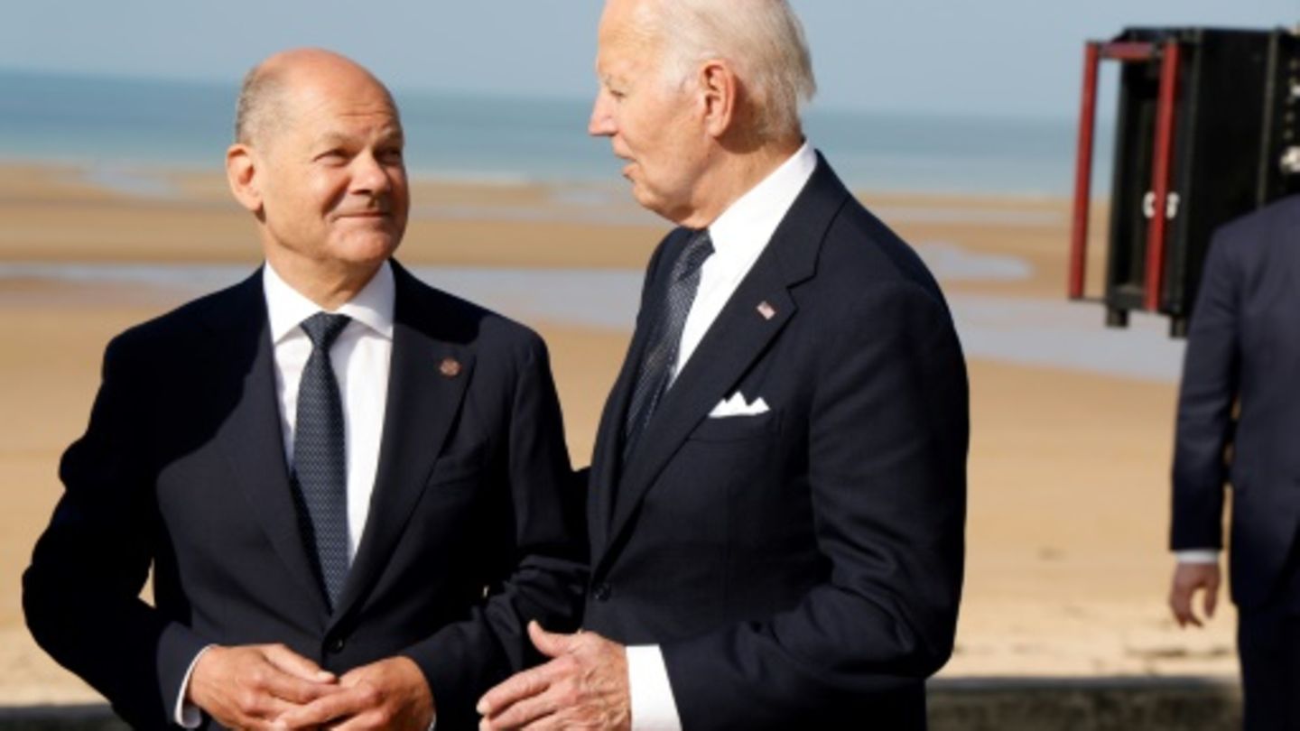 Scholz und Biden im Juni in Frankreich