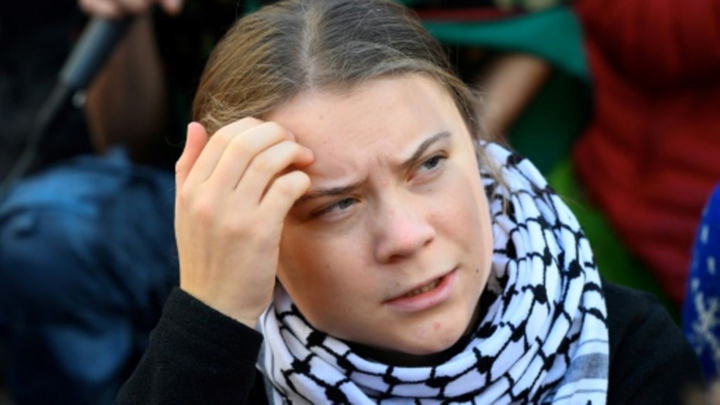 Greta Thunberg bei einer Demonstration in Brüssel