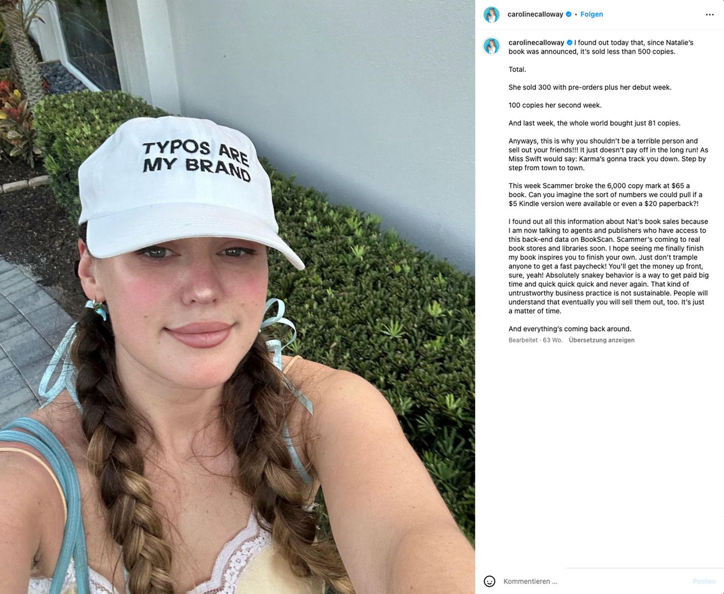 Caroline Calloway lebt dort, wo Hurrikan "Milton" am gefährlichsten ist
