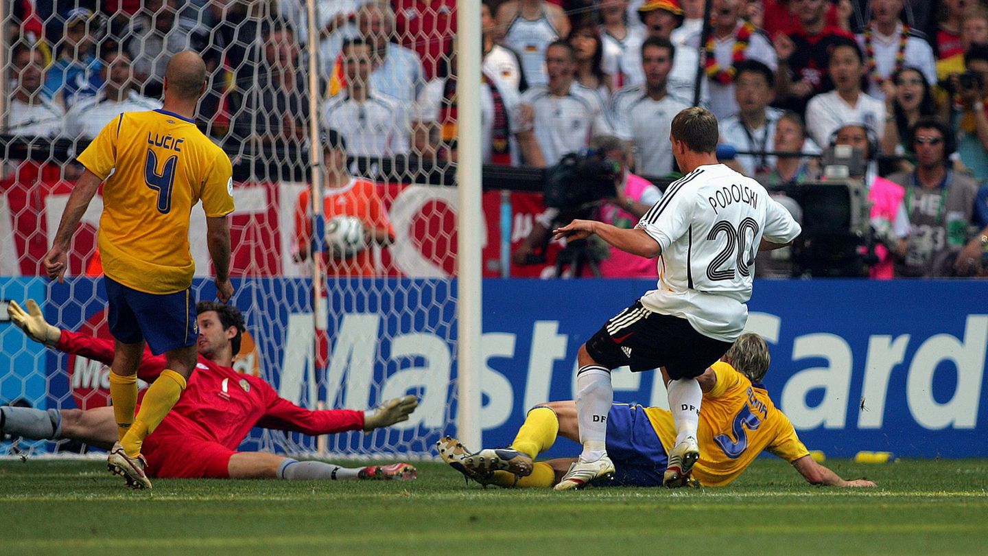 Lukas Podolski bei der WM 2006