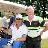 Auf dem Golfpatz: Sascha Hehn 2013 mit dem früheren Fußball-Weltmeiser Andi Brehme.