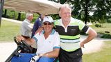 Auf dem Golfpatz: Sascha Hehn 2013 mit dem früheren Fußball-Weltmeiser Andi Brehme.