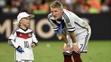 Louis Podolski und Batian Schweinsteiger