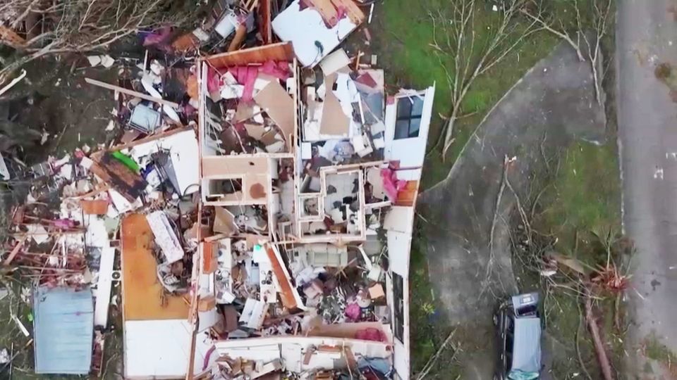 Drone footage shows shocking destruction after Hurricane Milton