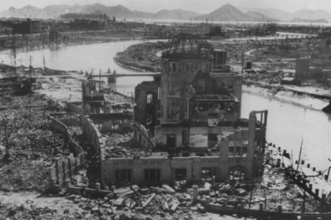 Zerstörtes Hiroshima 1945