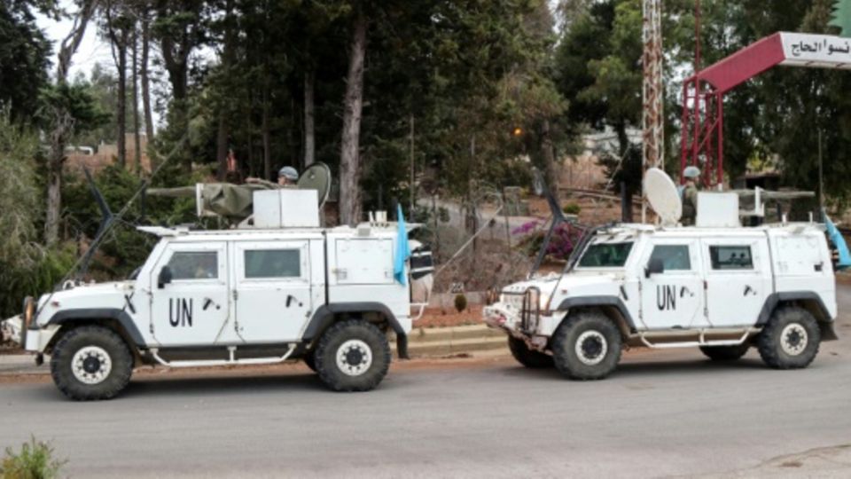 Unifil-Fahrzeuge im Südlibanon Unifil-Fahrzeuge im Südlibanon