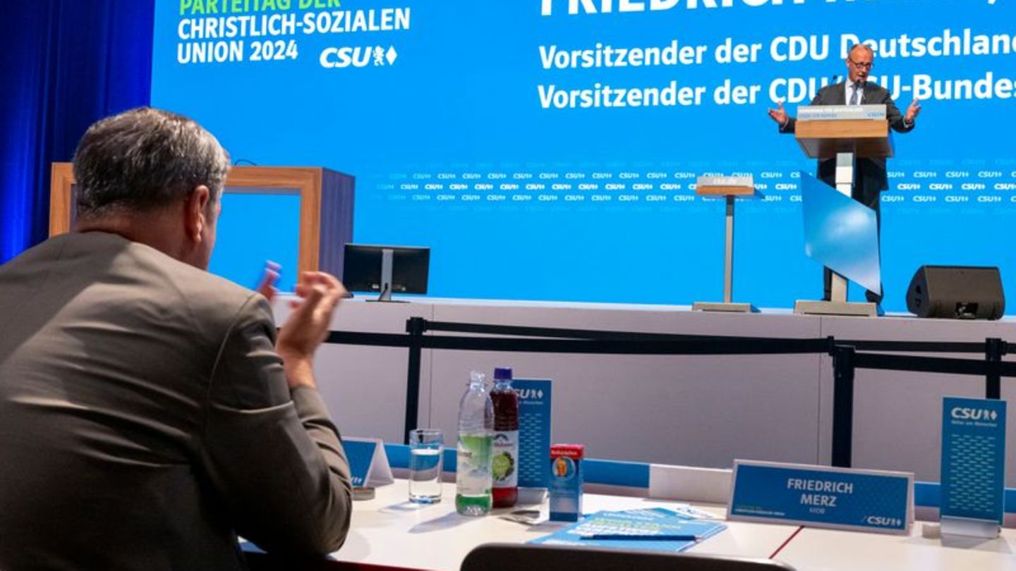 CSU-Parteitag: Merz will mehr deutsche Präsenz in Brüssel