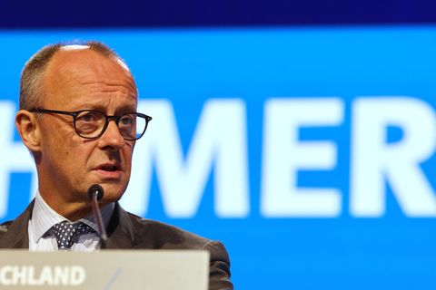 Friedrich Merz auf dem CSU-Parteitag