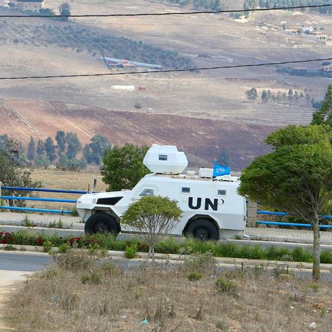 UNifil Fahrzeug im Libanon