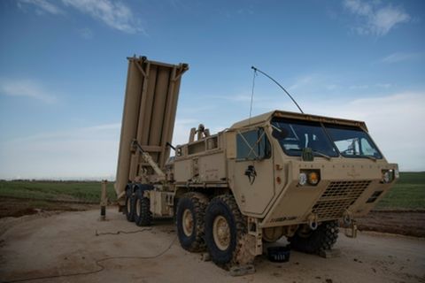 Archivaufnahme des Raketenabwehrsystems THAAD