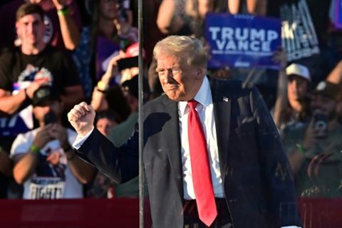 Donald Trump bei Kundgebung im kalifornischen Coachella