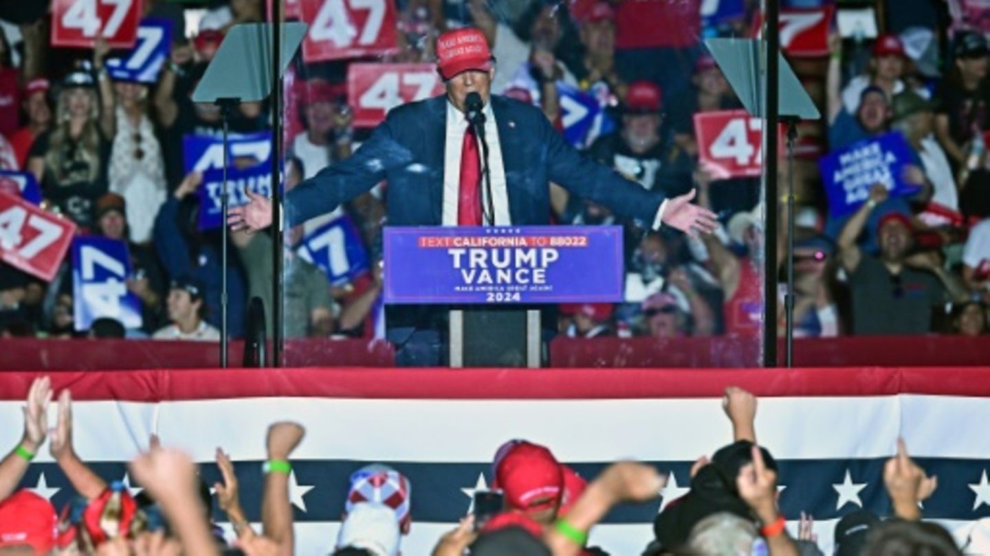 Donald Trump am Samstag in Coachella
