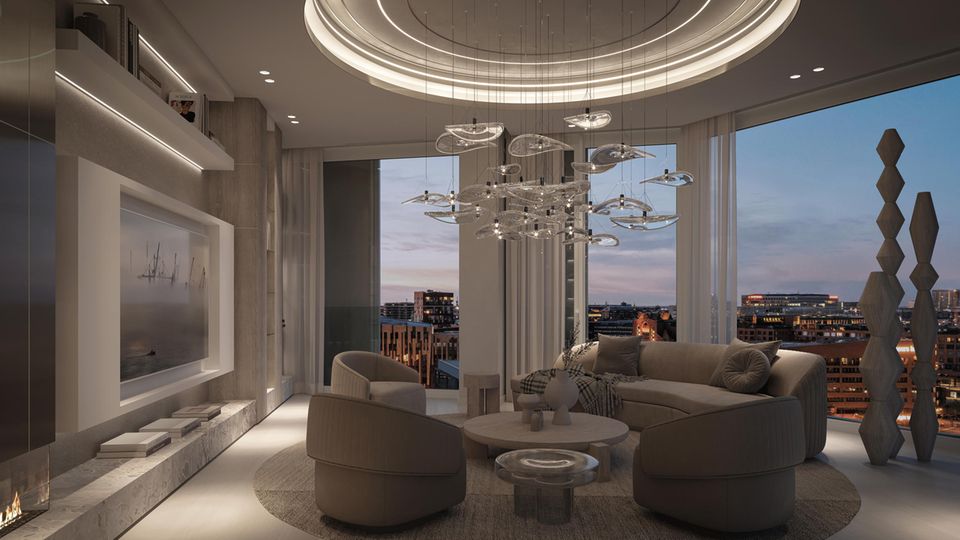 Hamburger Millionen-Penthouse: So luxuriös wohnt es sich im "The Lyte ...