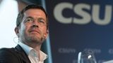 Der Adelige Karl-Theodor zu Guttenberg bei einer Veranstaltung der CSU