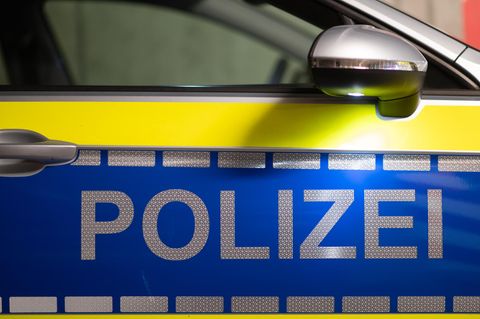Ein Auto der Polizei Sachsen