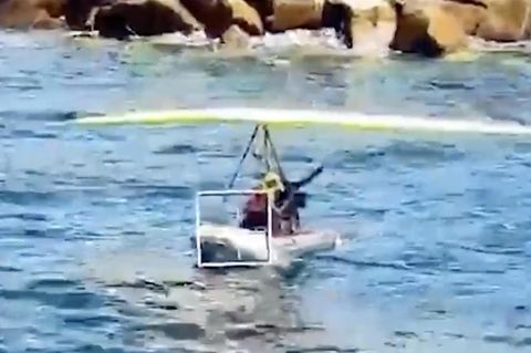 Gran Canaria: Küstenwache stoppt illegales fliegendes Boot (Video)