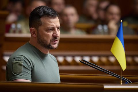 Wolodymyr Selenskyj, der Präsident der Ukraine