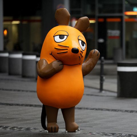 Die Maus-Figur vor dem WDR in Köln