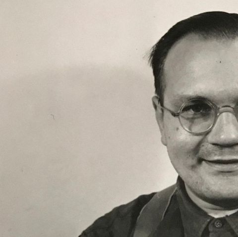 Porträt von Rudolf Pfleil, links Hälfte
