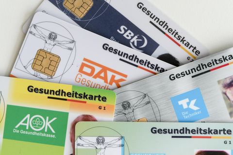 Karten von gesetzlichen Krankenversicherungen