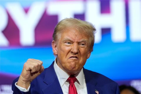 Donald Trump hebt seine Faust