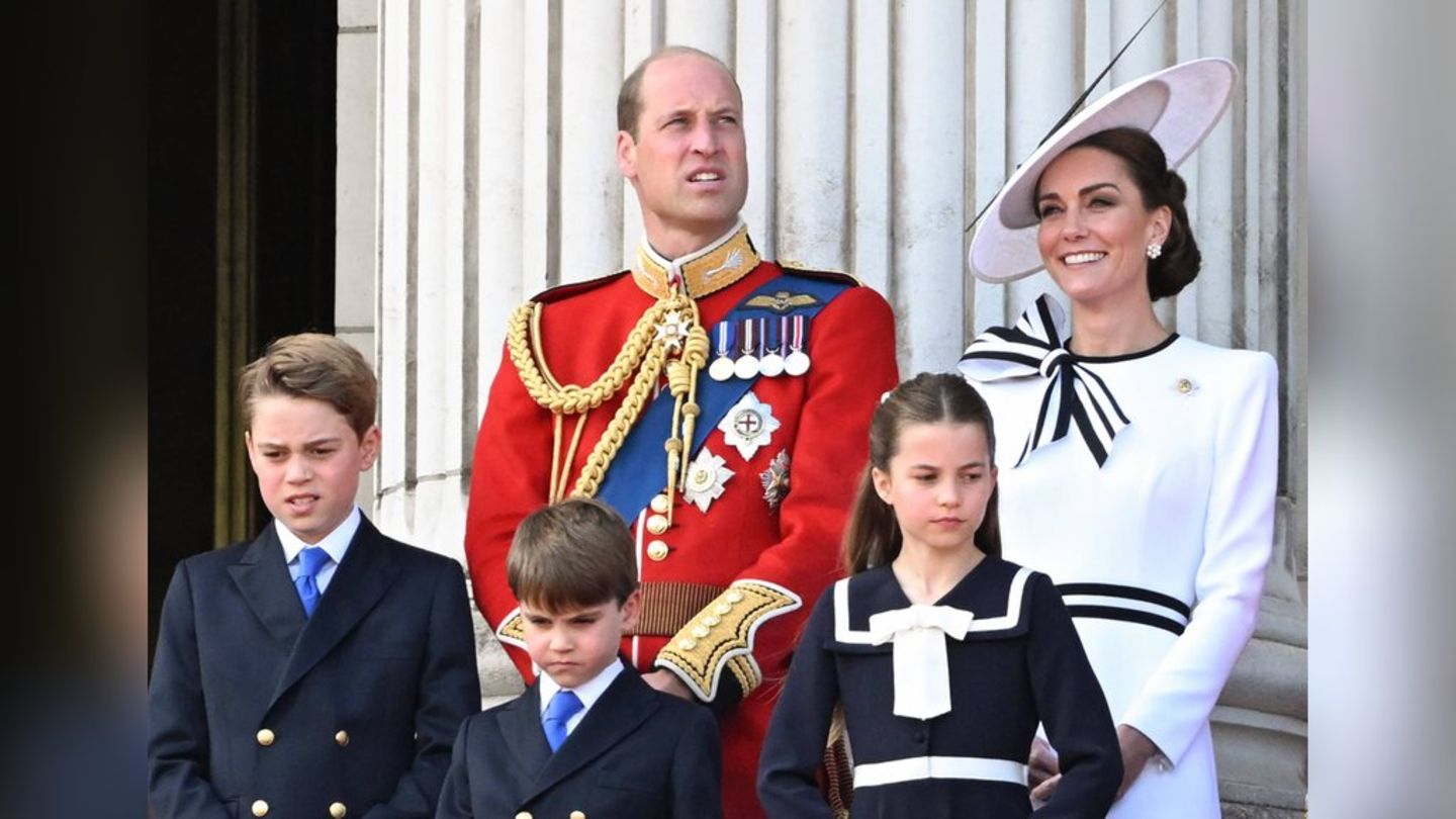 Prinz William und Prinzessin Kate lassen ihre Kinder (v.l.) George, Louis und Charlotte auch mal Kinder sein.