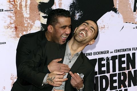 Abou Chaker und Bushido bei der Premiere von "Zeiten ändern dich" 2010