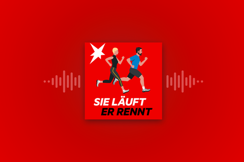 Podcastkachel Sie läuft. Er rennt.