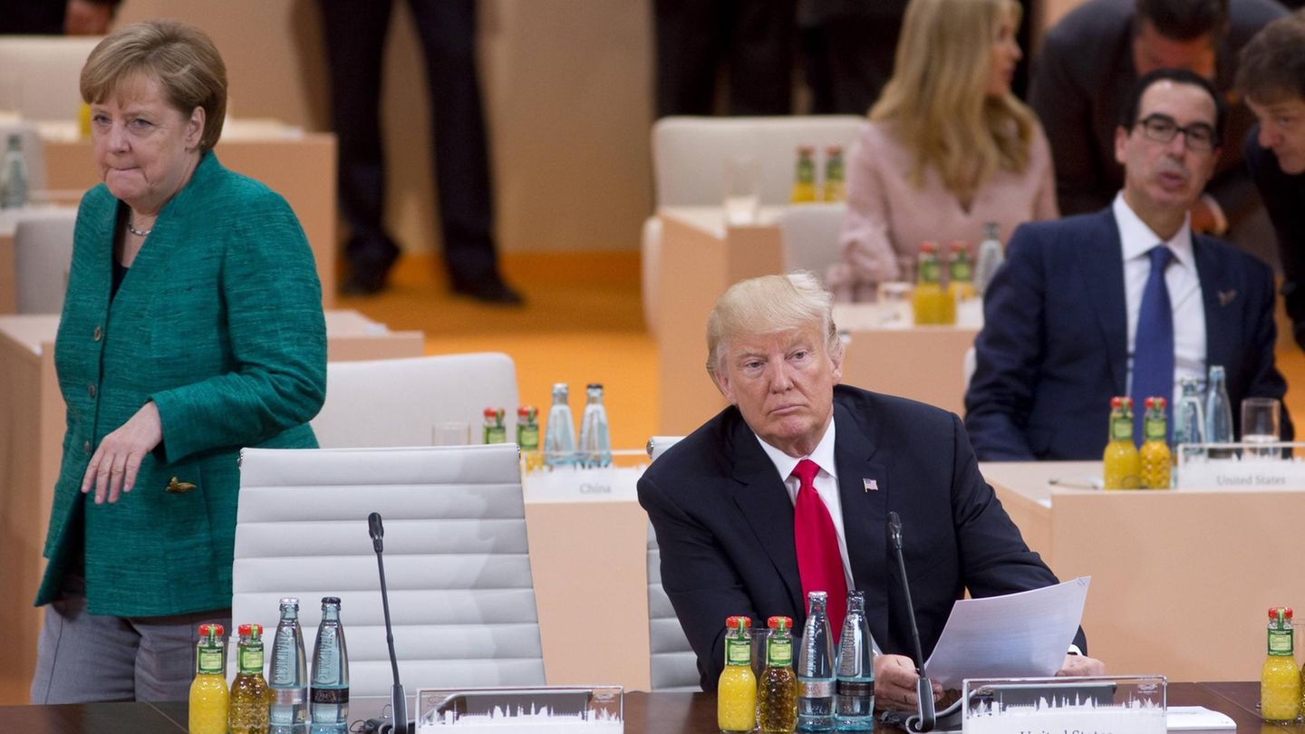 Donald Trump beim G20 im Jahr 2017 Donald Trump beim G20 im Jahr 2017
