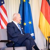 Joe Biden gemeinsam mit Olaf Scholz im Jahr 2022