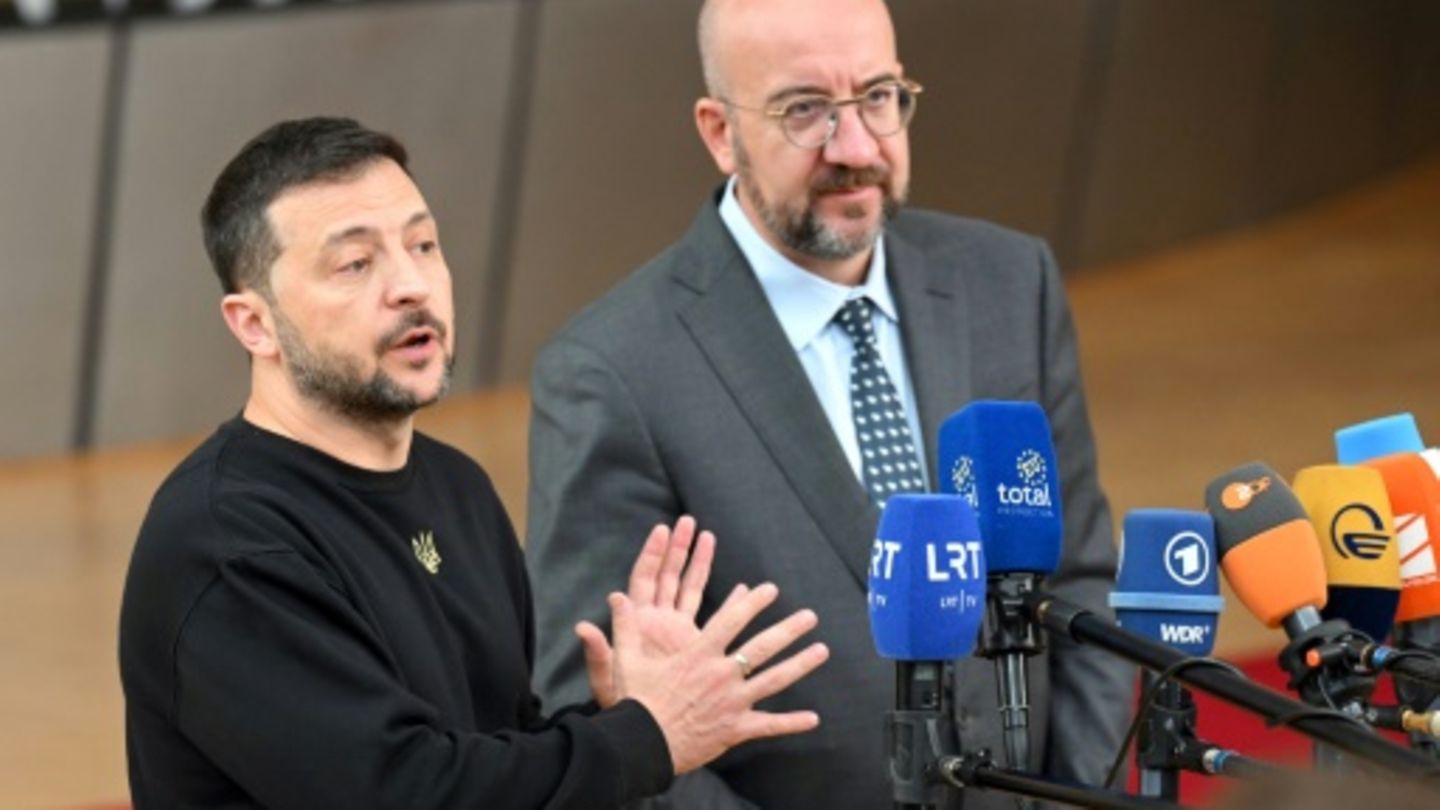 Wolodymyr Selenskyj und EU-Ratspräsident Charles Michel