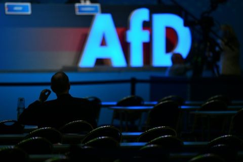 AfD-Logo auf Parteitag