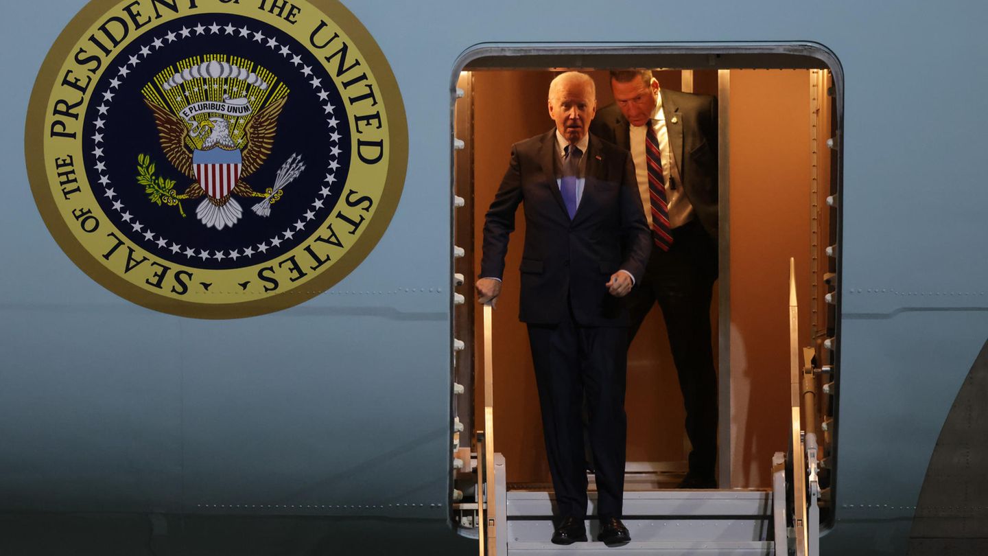 Joe Biden: The US President has landed in Berlin
