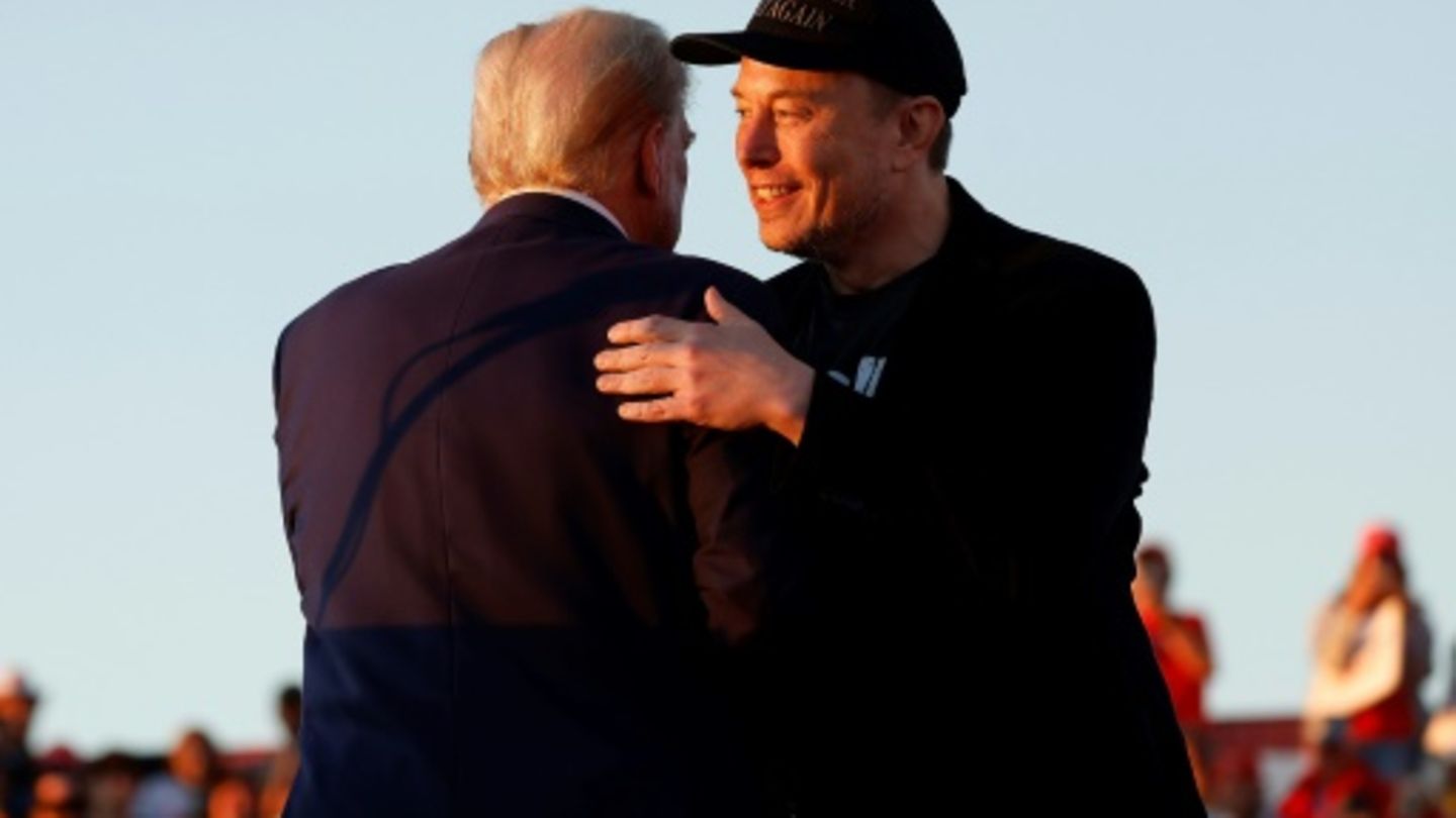 Musk und Trump bei einer Veranstaltung am 5. Oktober in Butler, Pennsylvania