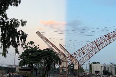 Bewohner der Philippinen haben einen selten Anblick erhalten: Der Himmel war augenscheinlich in Tag und Nacht geteilt. Was es damit auf sich hat, erfahren Sie im Video.